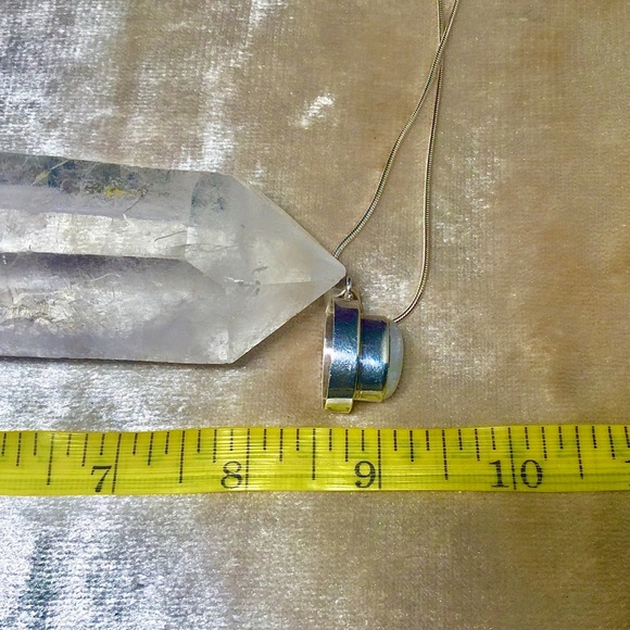 Gorgeous Moonstone 925 Sterling Silver Necklace - Picture 9 of 16